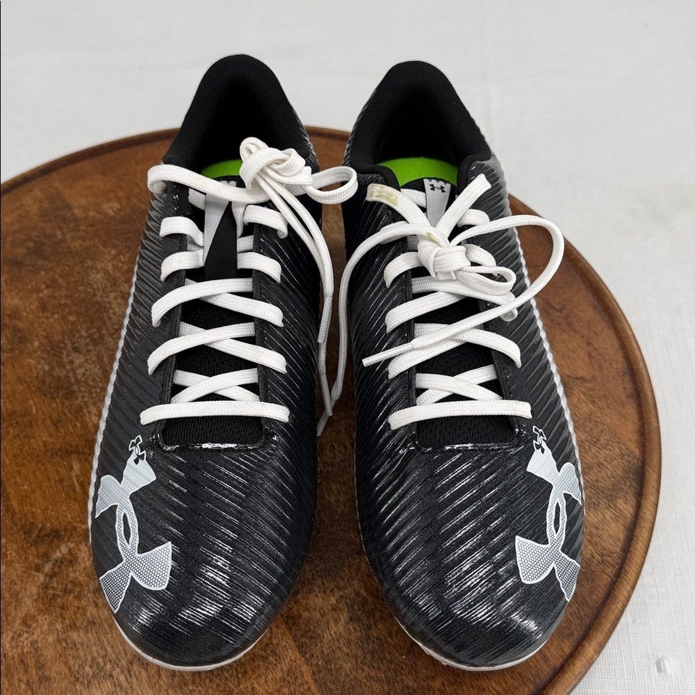 Under Armour Shoes Mensn 8.5 Blur Select Black White Football Cleats - Picture 3 of 10